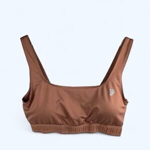 Pink Victoria's Secret Utlimate Lightly Lined Sports Bra Brown size large